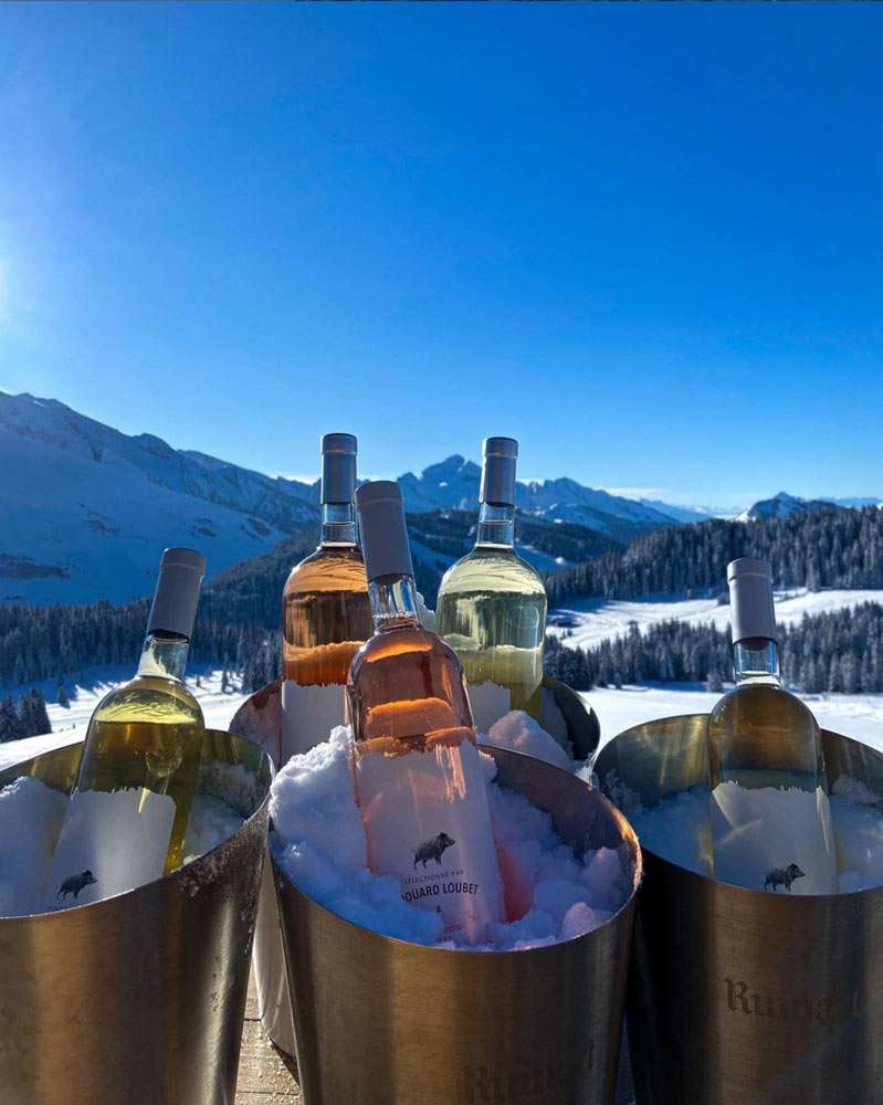 vins cuvees edouard loubet dans la neige